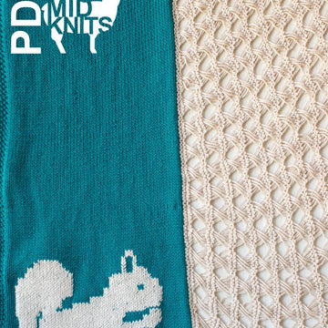 Squirrel Throw Blanket / Shawl / Scarf (2016013)