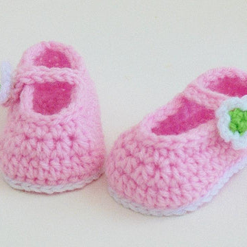Baby Girl Bonnet and Slippers