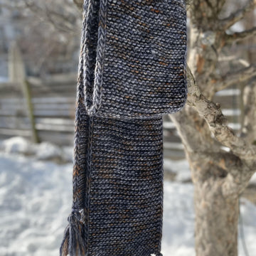 Men's chunky merino scarf