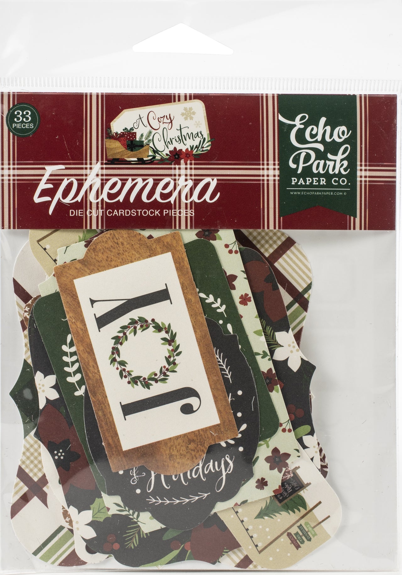Echo Park Paper Echo Park Cardstock Ephemera 33/Pkg - Icons, A Cozy Christmas