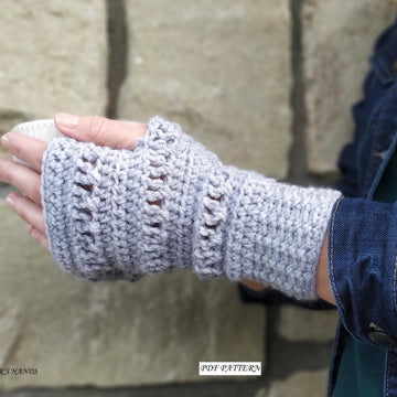 Crochet Fingerless Mittens - Audrey Fingerless Mittens