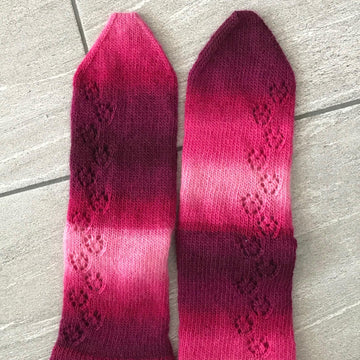 Rosengarten Socken mit Magic Wrap Ferse