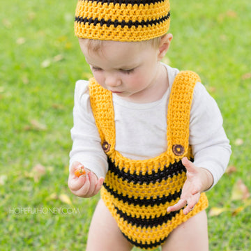 Bumble Bee Baby Hat & Playsuit Set