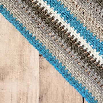 Cozy Striped Shawl
