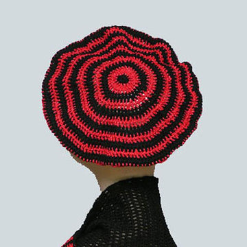 Crochet Beret & Matching Scarf