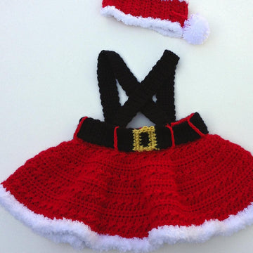 Missy Claus Skirt & Headband 12-122A