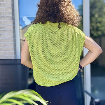 Oversized Polo T-Shirt Crochet Pattern | Digital Download | Sizes XS–5XL