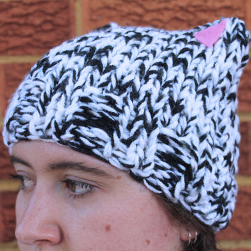 Knitted Zebra Beanie