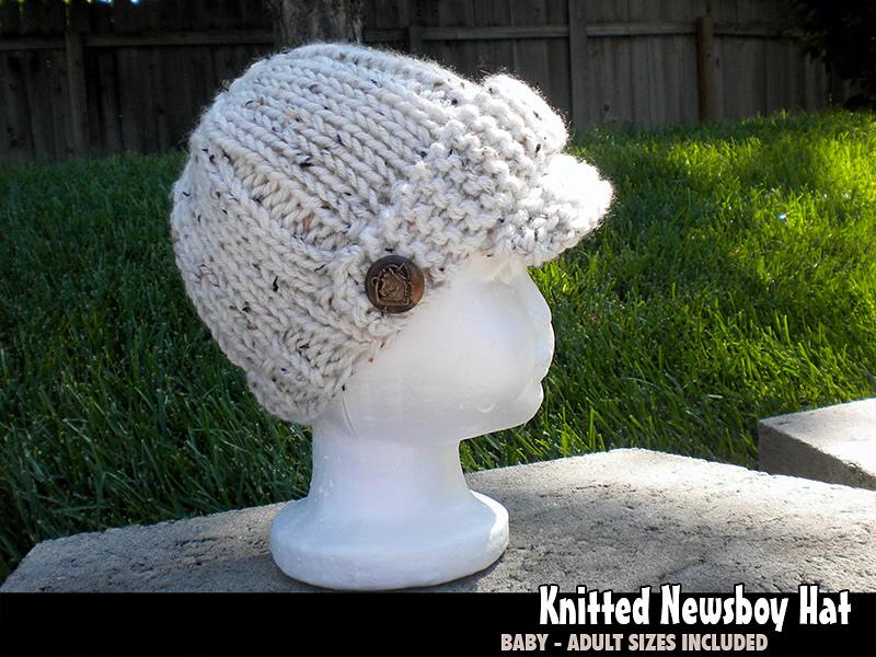 Quick & Easy Knitted Newsboy Hat
