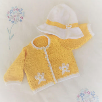 Daisy Dress, Cardigan and Sun Hat
