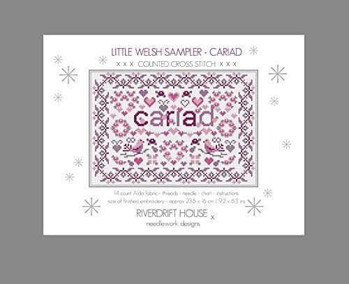 Riverdrift House Little Welsh Sampler Cariad Cross Stitch Kit