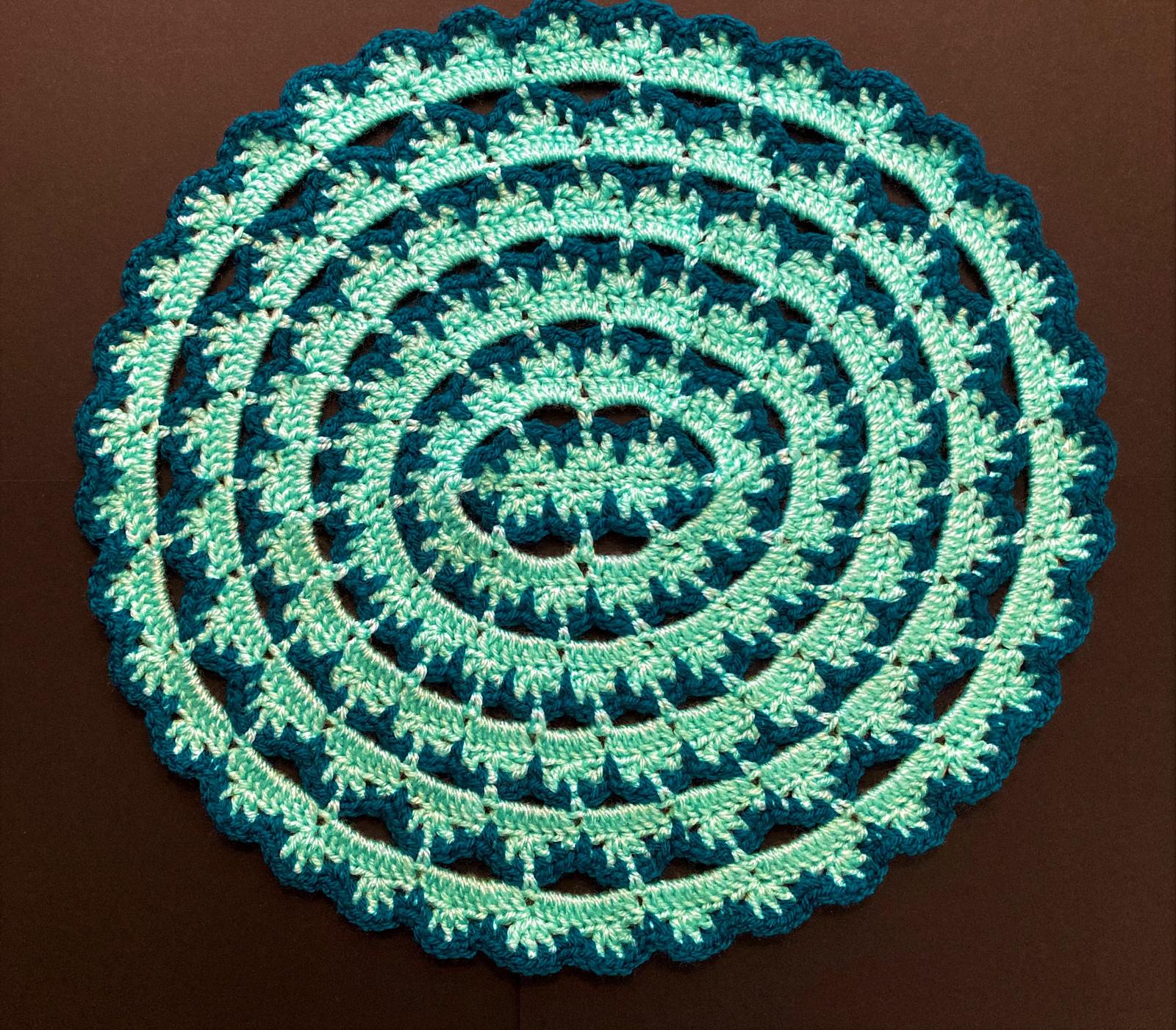 Oval Rainbow Doily by HueLaVive