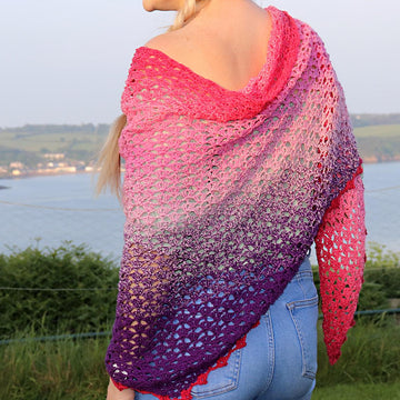 Summer Fuchsia Shawl