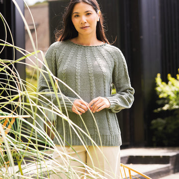 Gratitude Sweater in Rowan Cotton Revive - Downloadable PDF