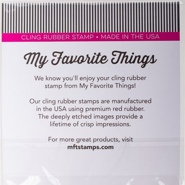 My Favorite Things Background Cling Rubber Stamp - Peony Perfection