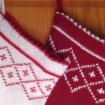 Beaded Diamonds Stocking