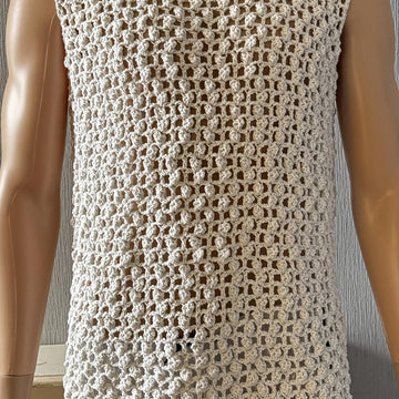 Popcorn Mesh Tank Top