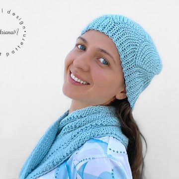AQUA knit-look beanie