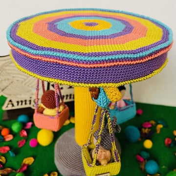 Amigurumi the funny chasing swing