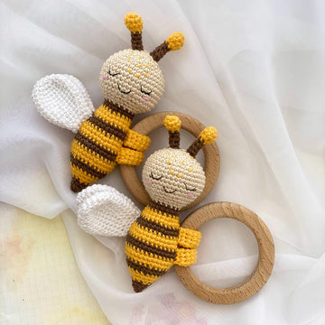 Baby teether toys Bee and Ladybug