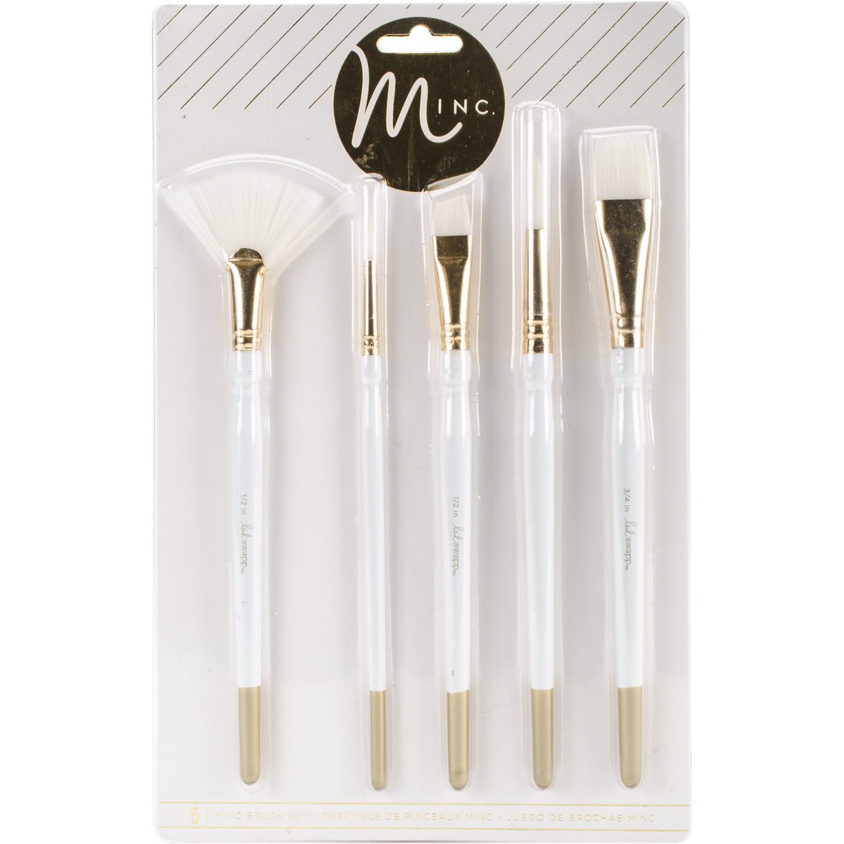 American Crafts Heidi Swapp Minc Brush Set 5/Pkg - 286495