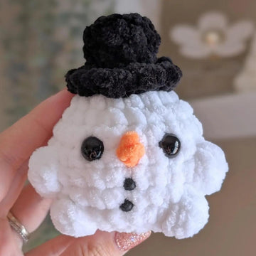 Crochet Snowball Buddies PDF Pattern 3in1 Bundle Snowman, Yeti, Snowball Christmas