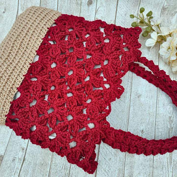 Flower Lace Tote Bag Crochet Pattern