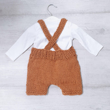 Baby Bear Chunky Shortie Dungarees 0-2 yrs