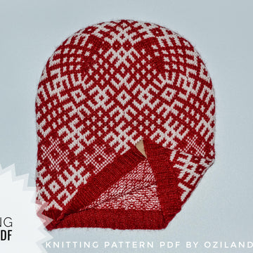 Latvian jacquard hat for men