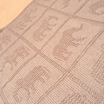 Elephant Patch Blanket, Knitting Pattern