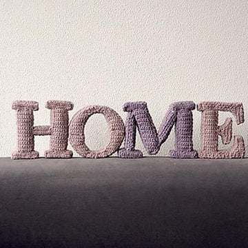 HOME 3D Letters Crochet Pattern, 3D Words