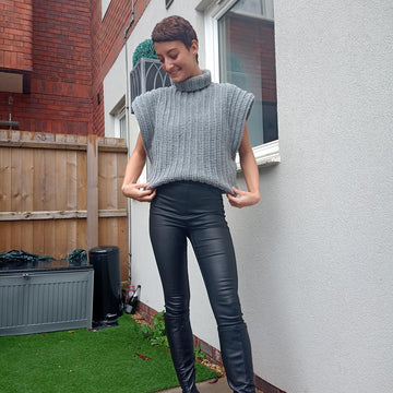Boxy sweater vest