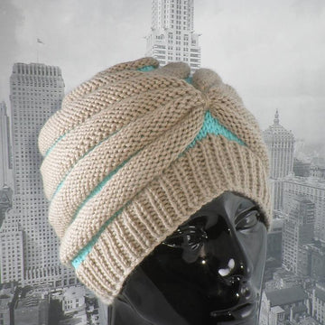 Stripe Beehive Turban Hat