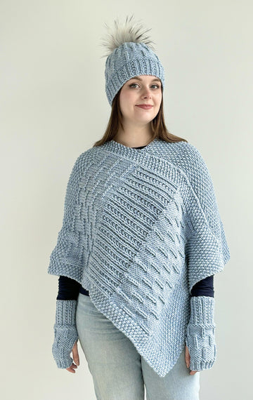 ‘Caterpillar’ Set - Poncho, Hat and Gloves
