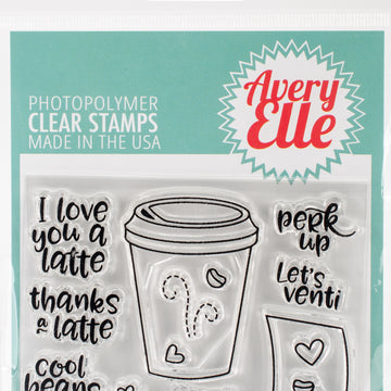 Avery Elle Clear Stamp Set 4"X3" - Cool Beans