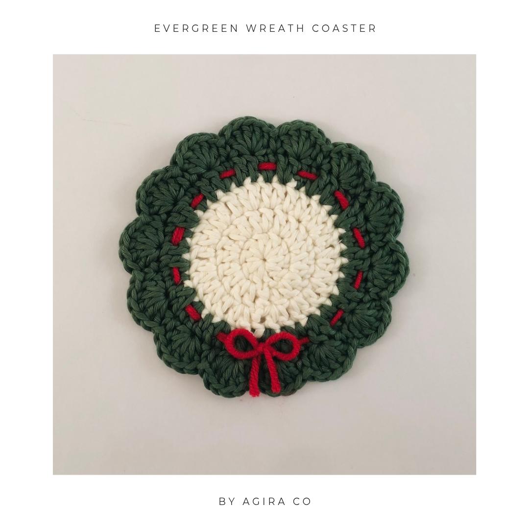 Evergreen Wreath Coaster