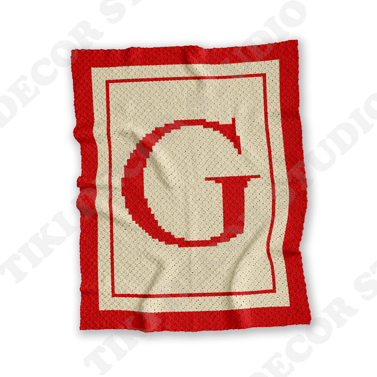 Letter G Alphabet Blanket C2C CROCHET PATTERN