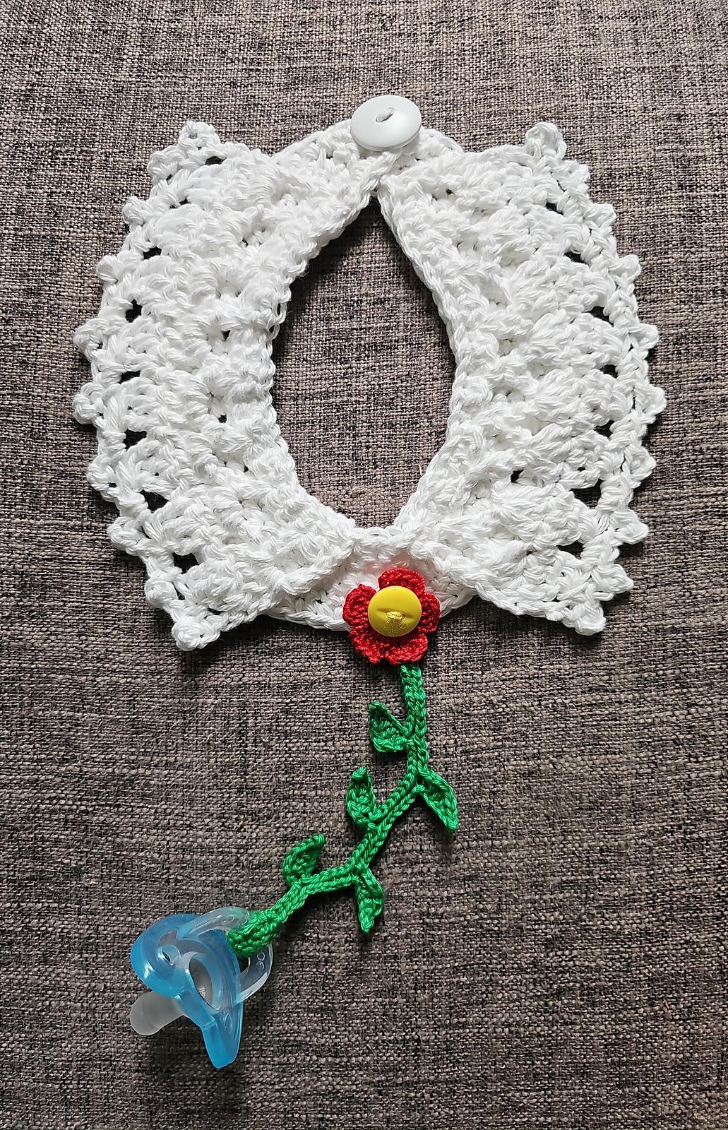Flower Pacifier Holder Collar