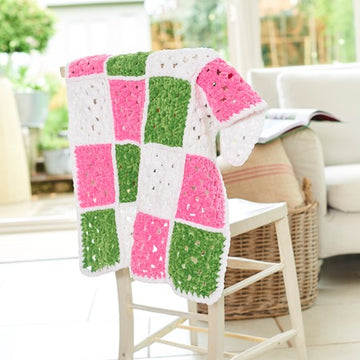 Motif Blankets in Stylecraft Chenille Chunky - 10249 - Downloadable PDF