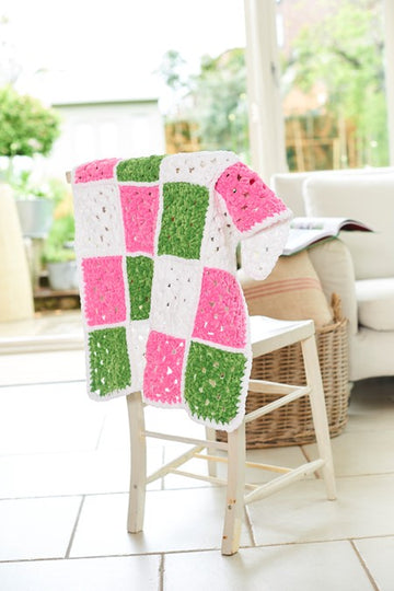 Motif Blankets in Stylecraft Chenille Chunky - 10249 - Downloadable PDF
