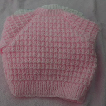 Ridge Pattern Baby Cardigan