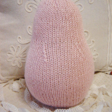 Knit pink pig, DIY Stuffed Animal