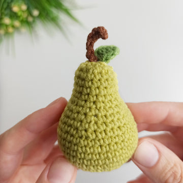 Crochet pear pattern
