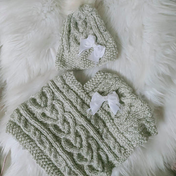 "Waterford" Aran Poncho Pattern