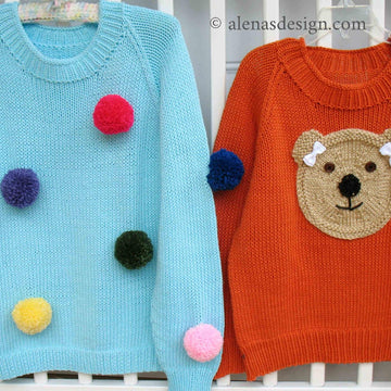 Bear Pom-Pom Pullover