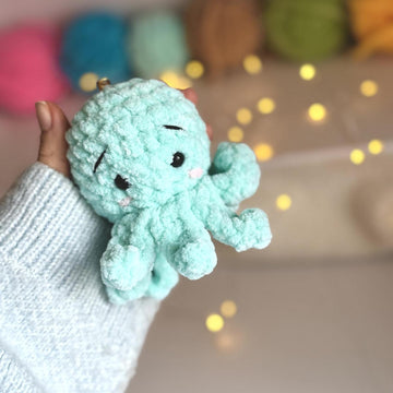 Small no sew plush octopus