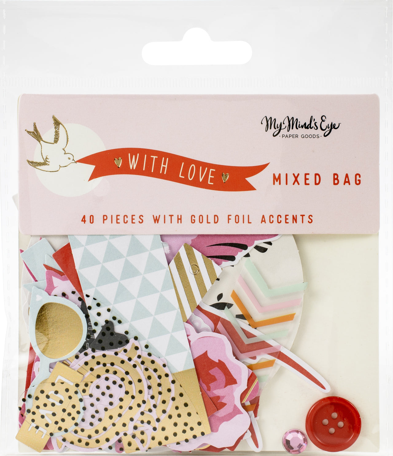 My Minds Eye With Love Mixed Bag Cardstock Die-Cuts - 621530