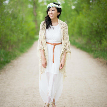 The Boho Crochet Wrap & Heartland Wrap