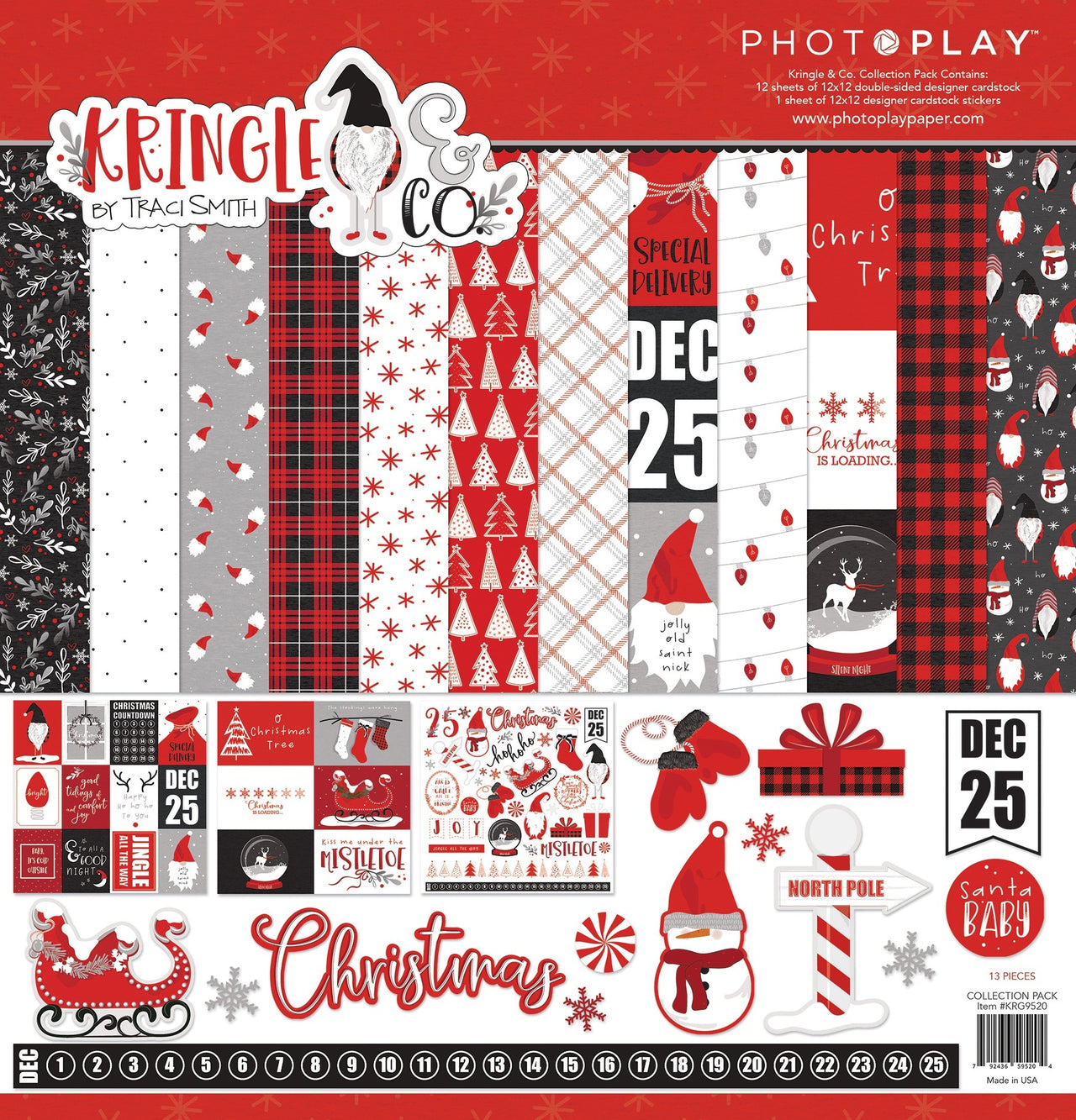 Photoplay Paper PhotoPlay Collection Pack 12"X12" - Kringle & Co