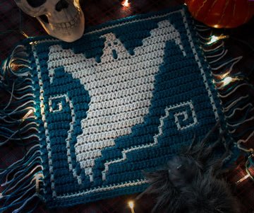 Halloween Mosaic Square - Ghoulish Ghost